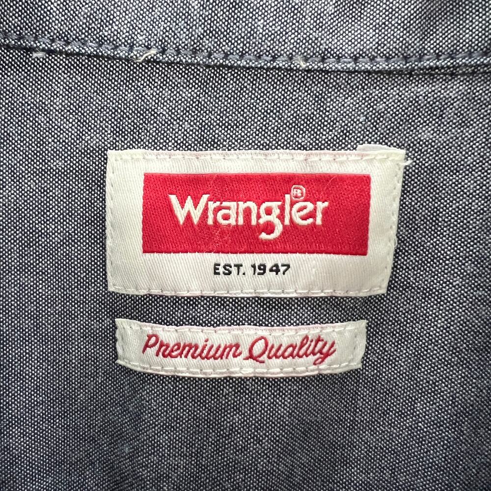 Wrangler Mens 100% Cotton Lightweight Long Sleeve Casual Plaid Button Up Shirt L - Picture 4 of 12